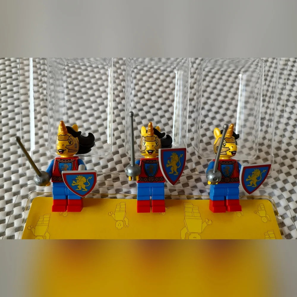 Lego Minifigures Unicorn Knights with Accessories 3pcs